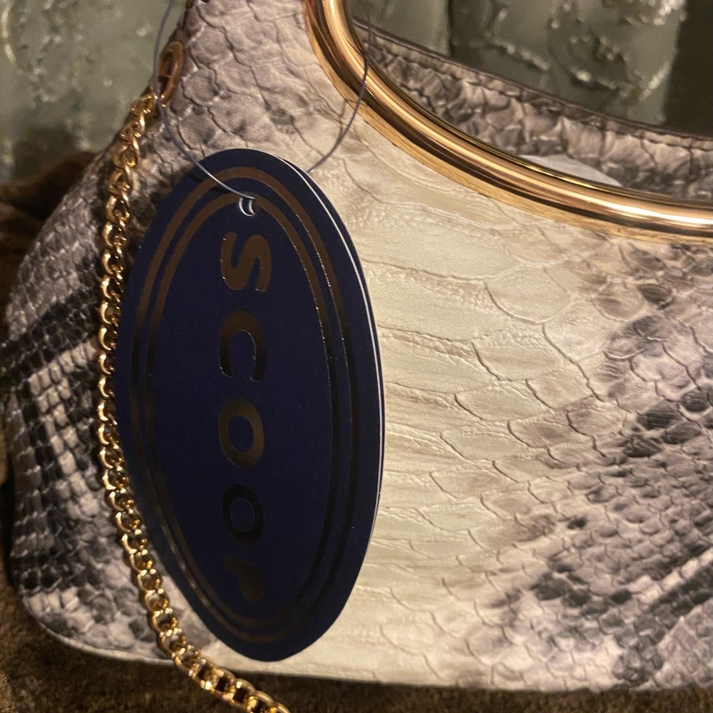 SCOOP Python Pattern Faux Leather Clutch Bag - Picture 2 of 6